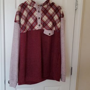 Kori plaid Flannel pullover